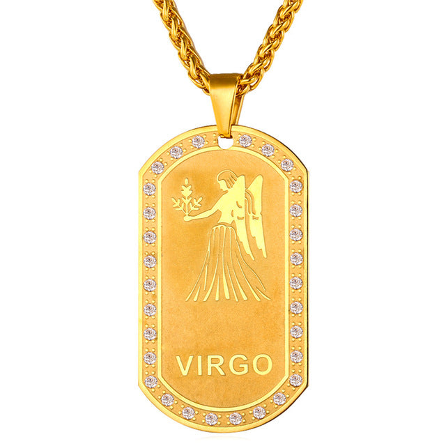 virgo necklace for men