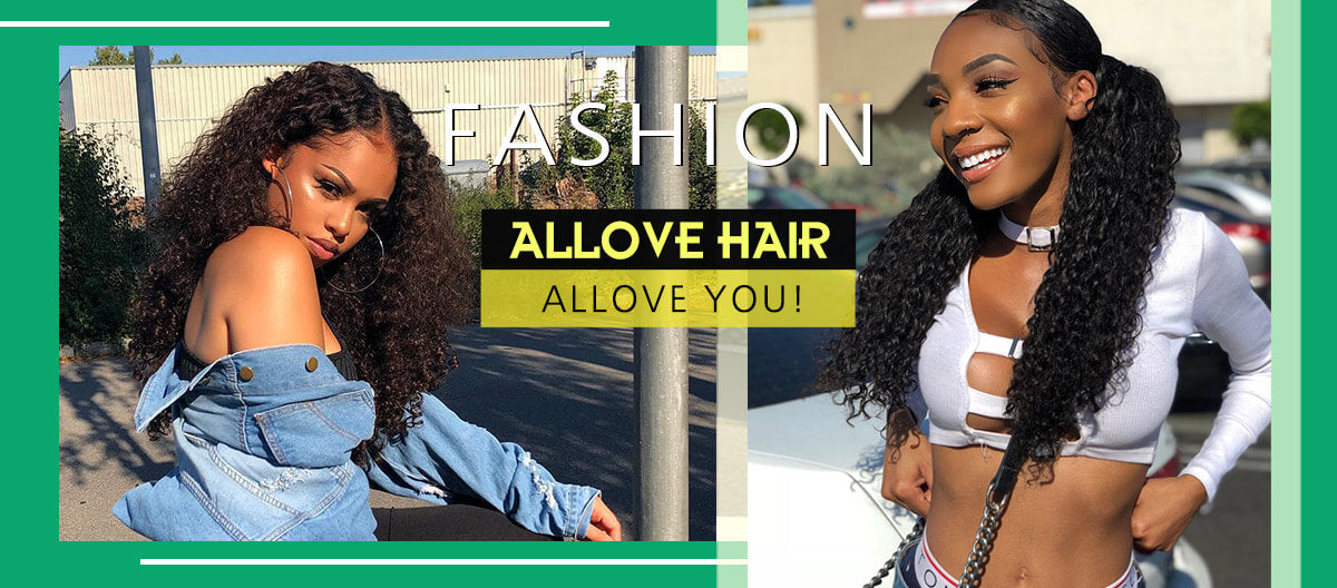 Allove Hair Brazilian Kinky Curly Virgin Human Hair Weave 3 Bundles