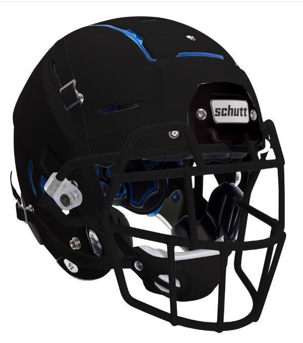 f7 football helmet matte black