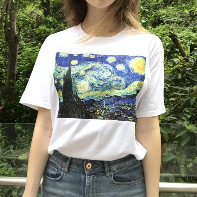 starry night tee shirt