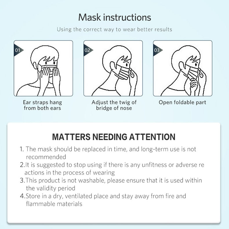 disposable protective mask precautions