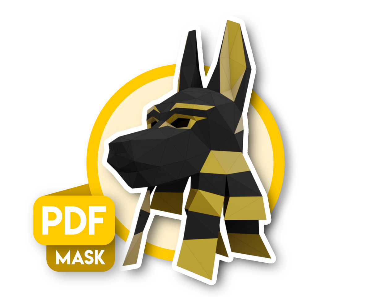 anubis-mask-egyptian-mythology-papercraft-3d-origami-diy-pdf-dl