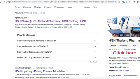 HGH Thailand on Google Maps - How to leave your comment?