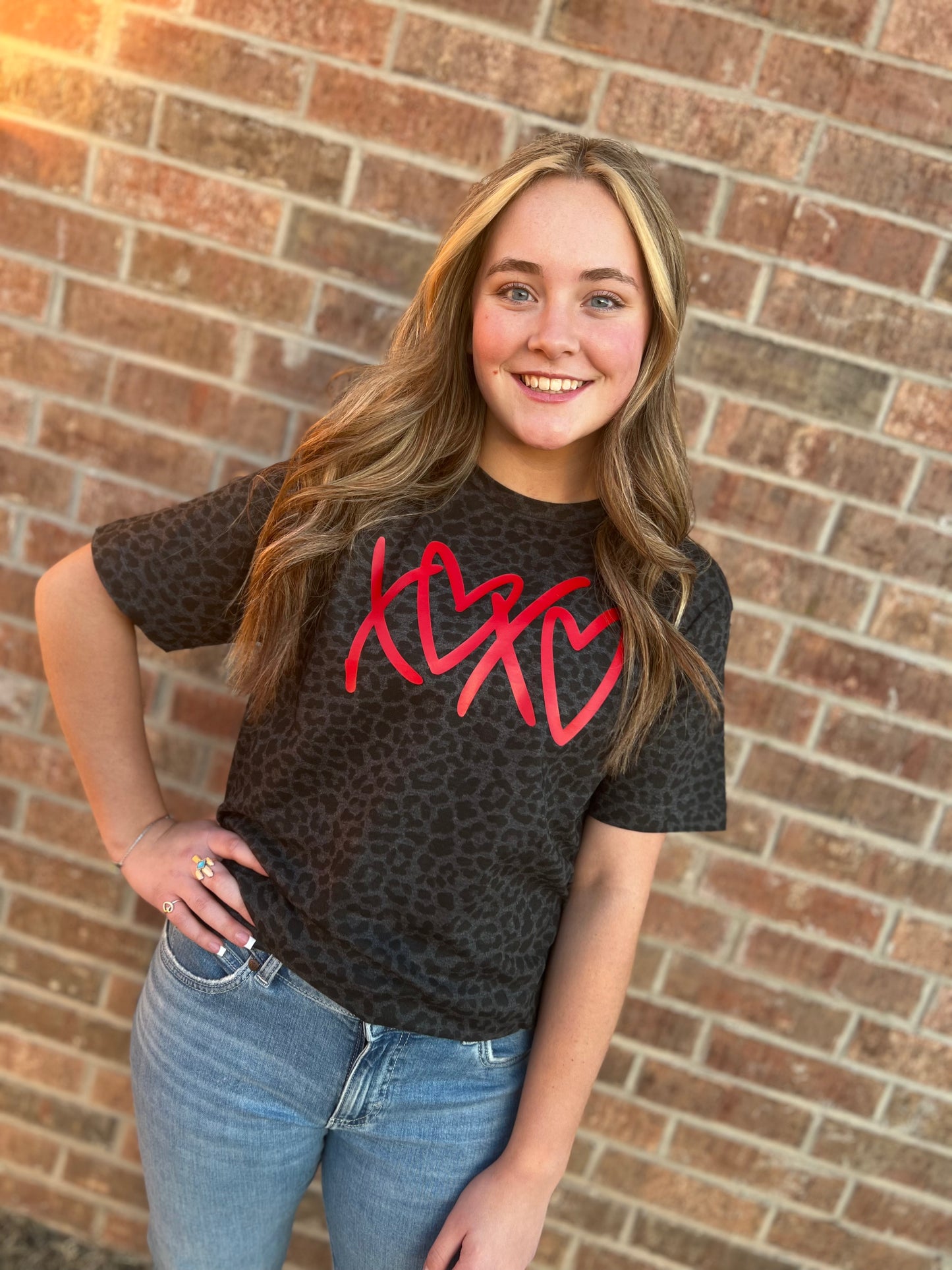 XOXO Leopard Tee