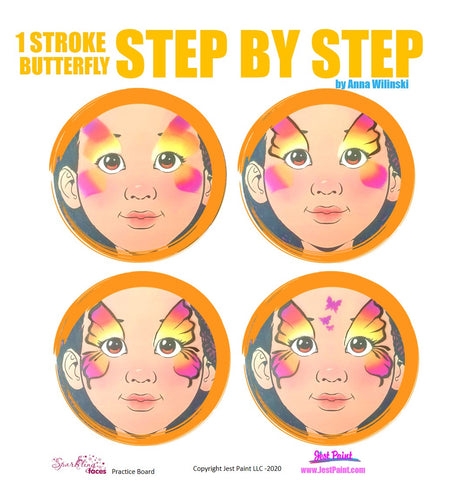 Butterfly Face Painting Step by Step Tutorial