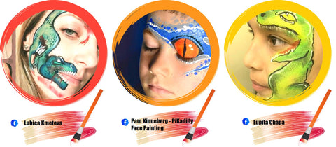 Dinosaur Face Paint Ideas