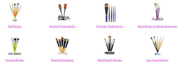 face painting brushes