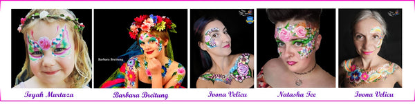 Floral Face Painting Designs