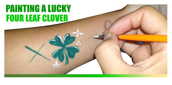 Four Leaf Clover Face Painting 