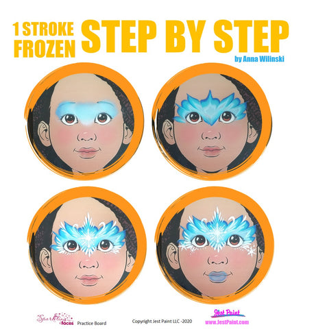 Frozen Face Painting Step by Step Tutorial