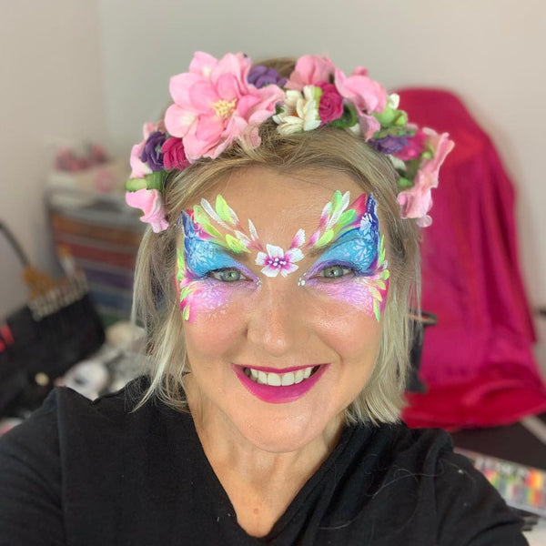 Leanne Courtney painted as a fairy