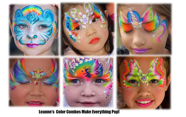 Leannes face painting designs fusion body art