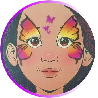 Quick and Easy Butterfly  - Face Painting Step by Step - 4
