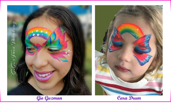 Rainbow Face Painting Designs