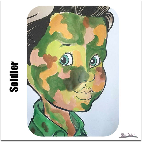 face paint step by step tutorial face paint soldier