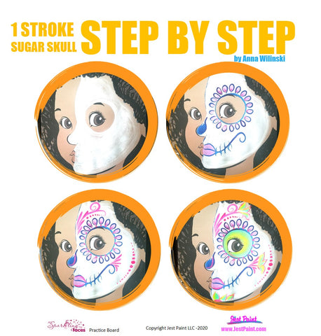 Sugar Skull Face Painting Step by Step Tutorial