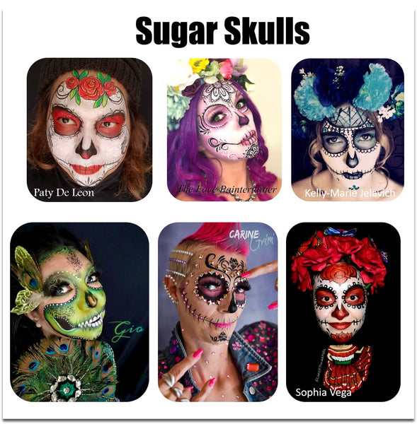 sugar skull catrina makeup face paint halloween makeup