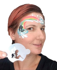 Stencil TAP Fairy face painting design by Anna Wilinski