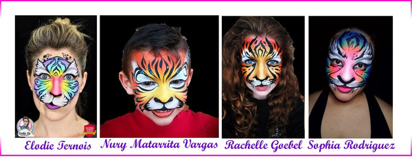 Tiger Face Painting Designs