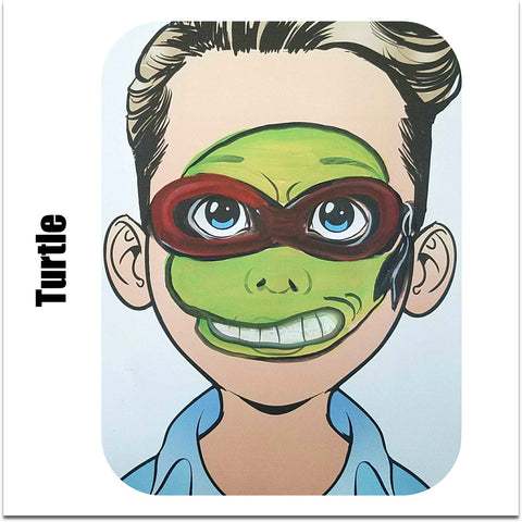 face paint step by step tutorial face paint design ninja turtle