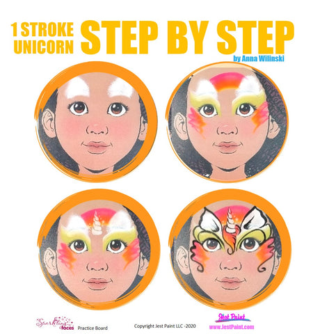 Unicorn Face Paint Ideas Step by Step Tutorial