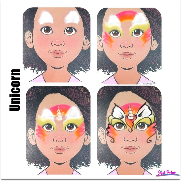 unicorn face paint design