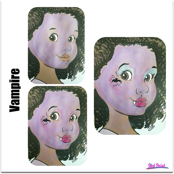 face paint step by step tutorial face paint vampire