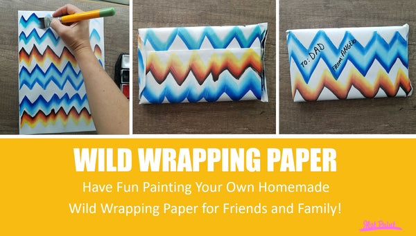 DIY Wrapping Paper - Covid-19 Coronavirus Crafts for Kids Face Paint