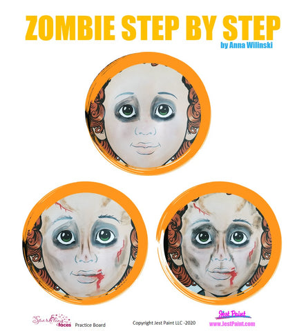 Zombie Face Painting Step by Step Tutorial