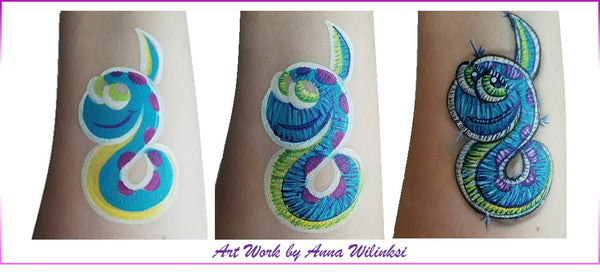 patch work face paint image body painting