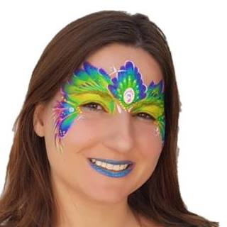 Anna Peacock Face Painting Design