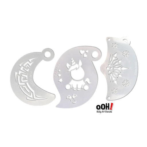 Ooh! Face Painting Stencils Bundle | Choose 3 or More Ooh Stencils and Save - Jest Paint Store