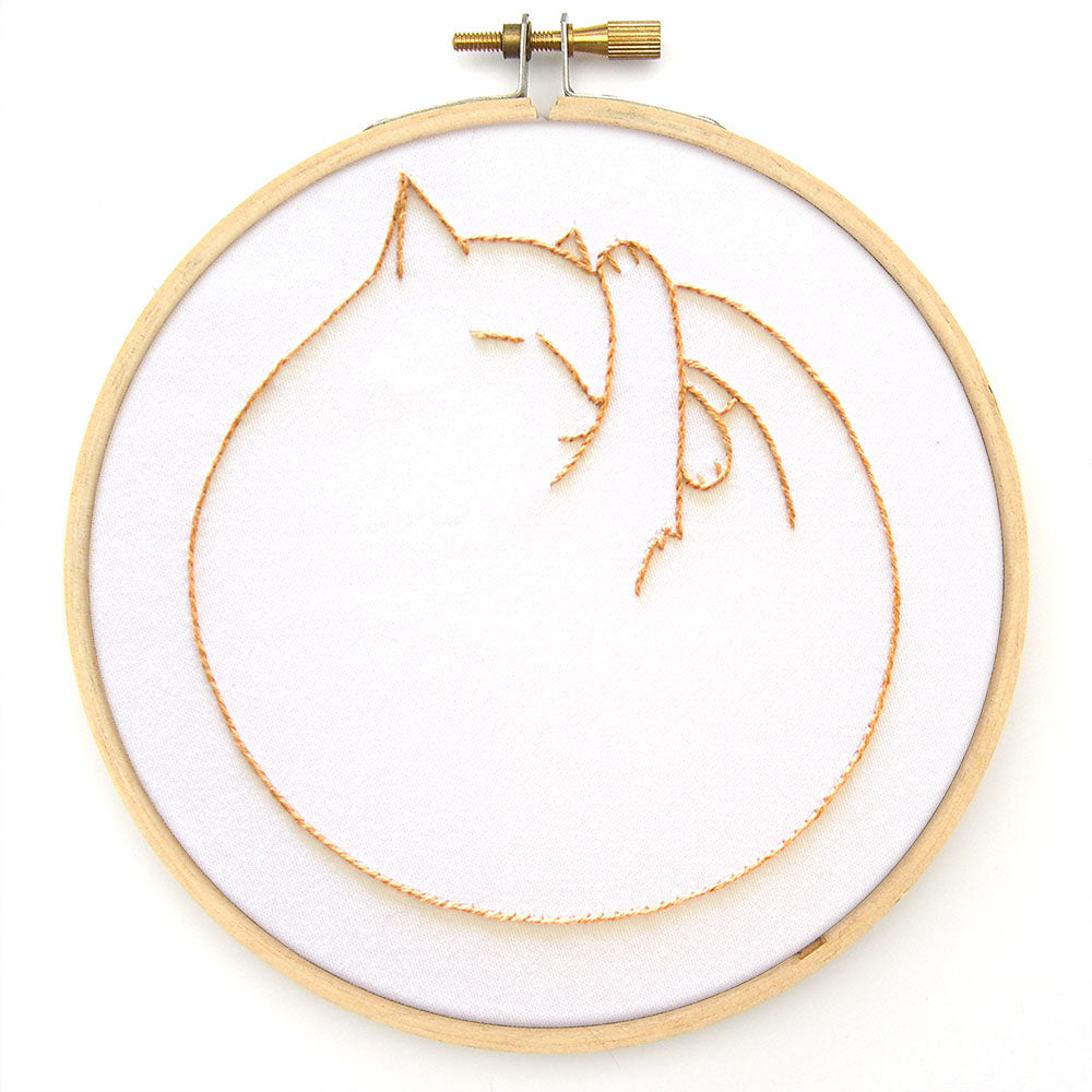 Catnaps embroidery pattern