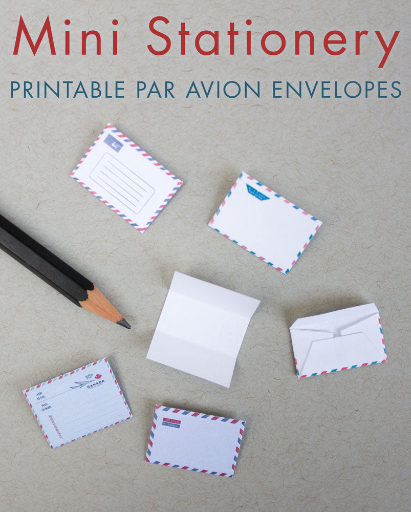 Miniature Par Avion Envelopes