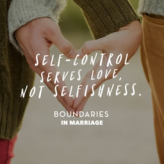 Boundaries in Marriage