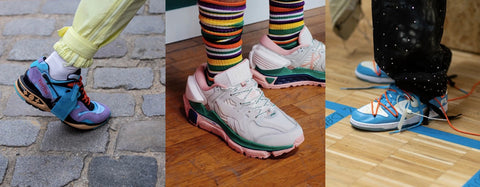 3 example styles of low top sneakers.