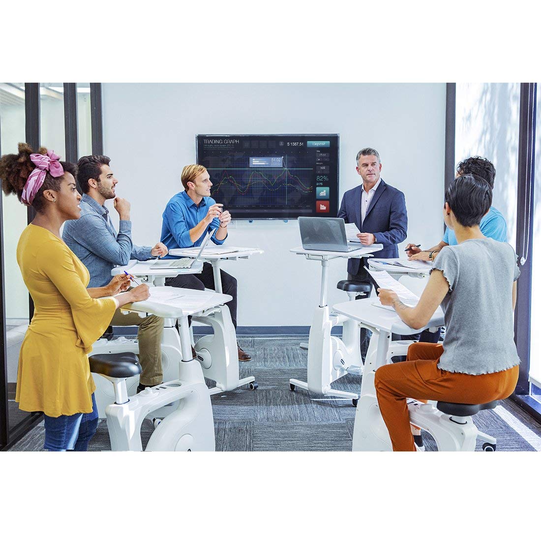 stand up desk bike