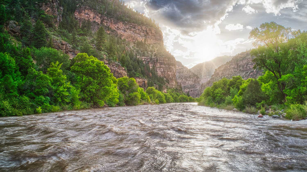 Colorado River at Glenwood Springs Colorado