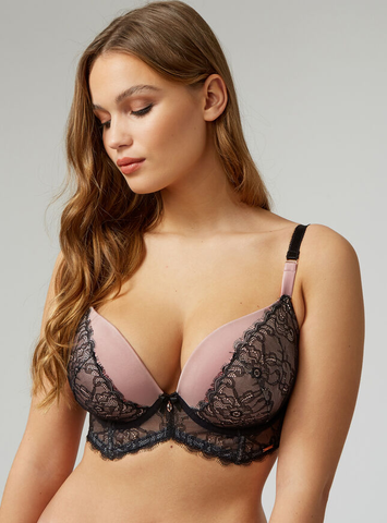 Boux Avenue- Pink and Black Mix Fuller Bust Bra
