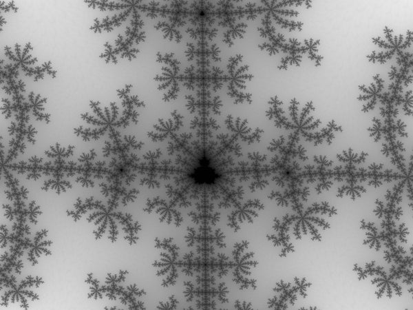 Mandelbrot fractal gradient for halftone