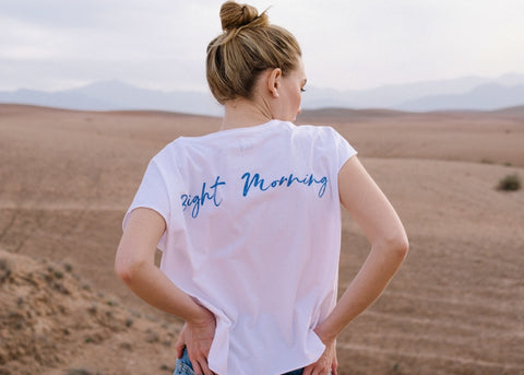 tee shirt rocky suny x plume pour l'enfant bleu