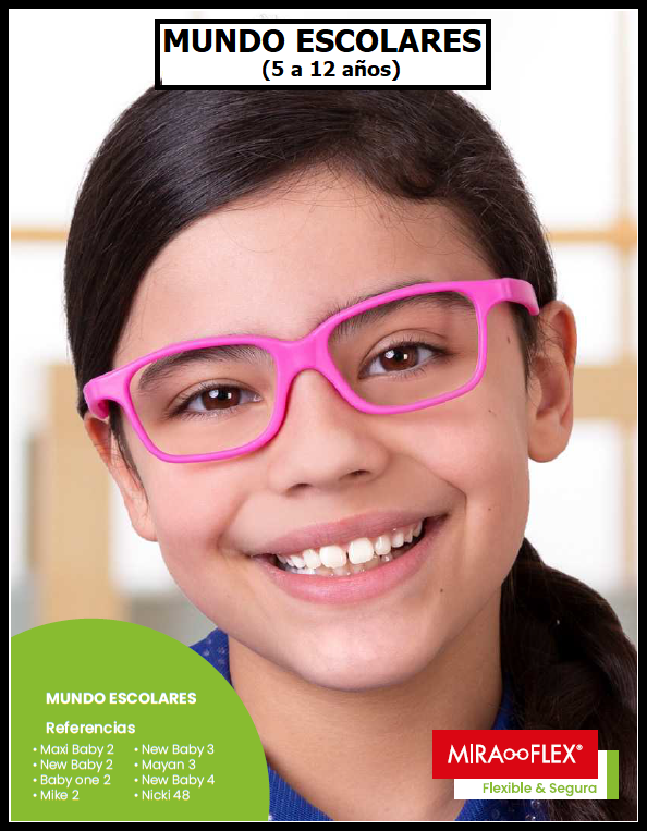 Asombrosamente fútbol americano Descuido Miraflex: lentes ópticos para niño escolar desde 5 a 12 años de edad. –  Optisalud