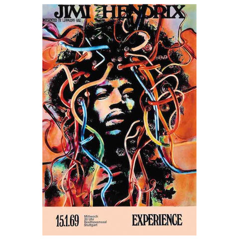 Jimi Hendrix Stuttgart Poster