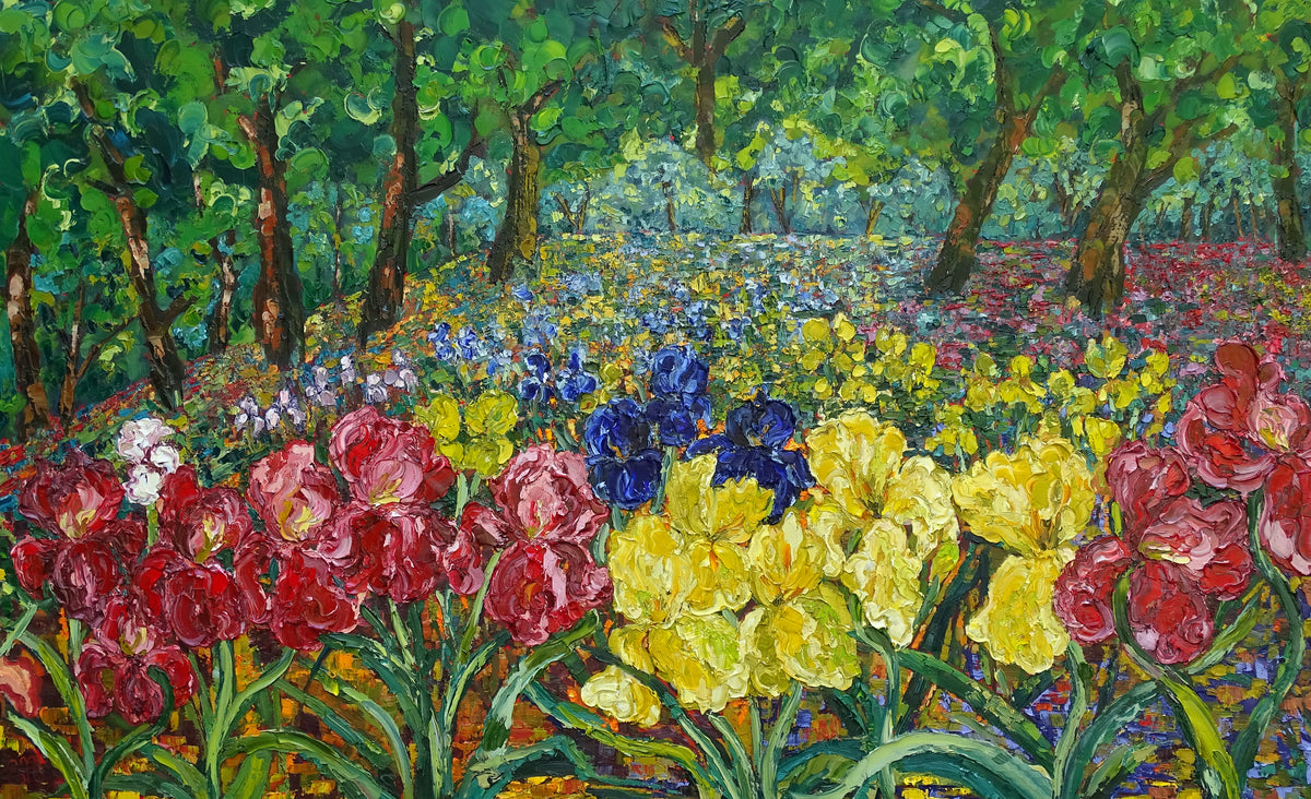 famous flower field paintings