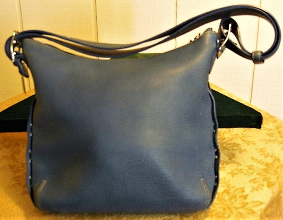 teal coach bag