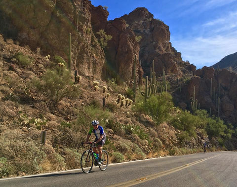 Riding with the Specchio bike mirror in Tucson AZ