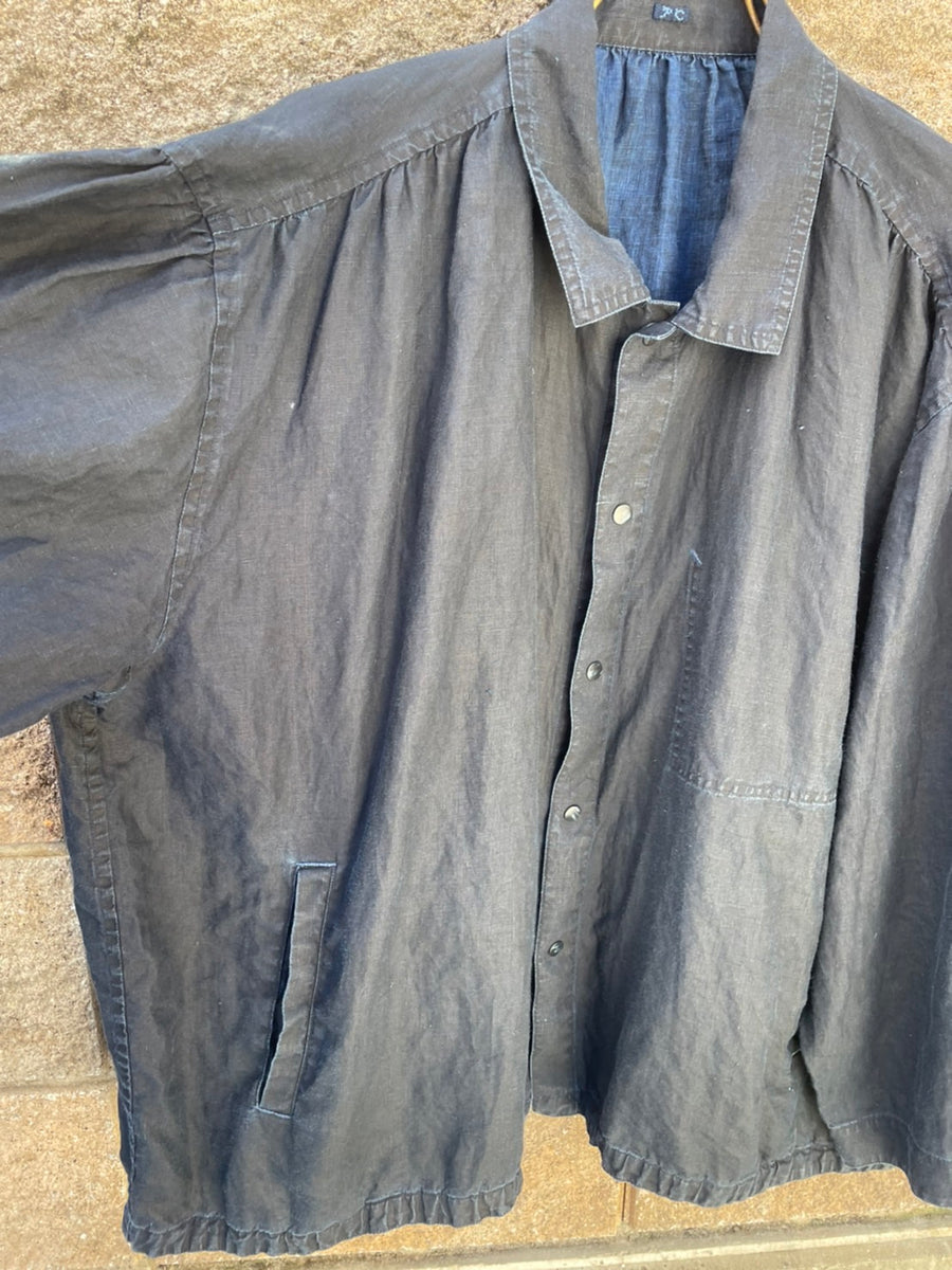 Porter Classic FARMER'S LINEN GATHERED JACKET -INDIGO- ポータークラシック  ファーマーズリネンギャザージャケット インディゴ