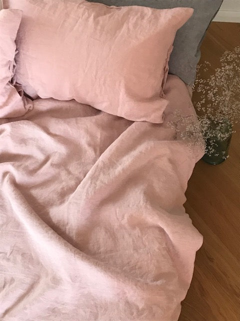 Blush Pink Duvet Cover Set With 2 Pillowcases Jaujastore Com