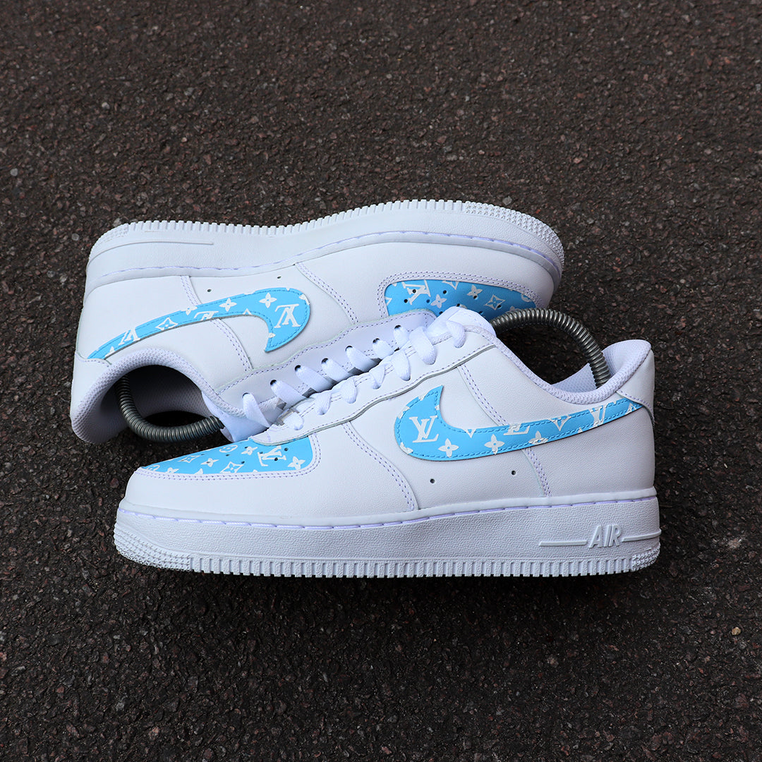 baby blue louis vuitton air force 1