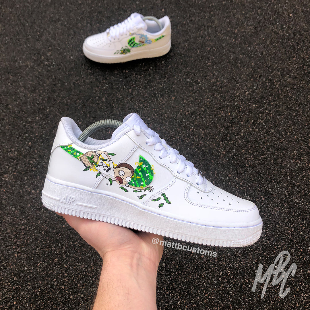 custom rick and morty af1